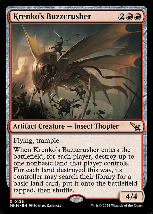 Krenko's Buzzcrusher — art by Joshua Raphael