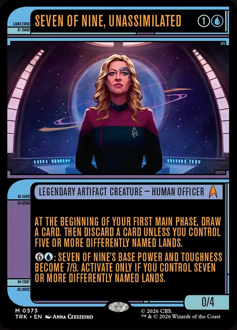 Seven of Nine, Unassimilated — art by Anna Czeszejko
