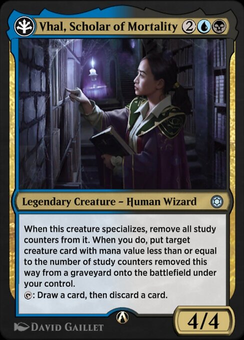 Vhal, Scholar of Mortality — art by David Gaillet