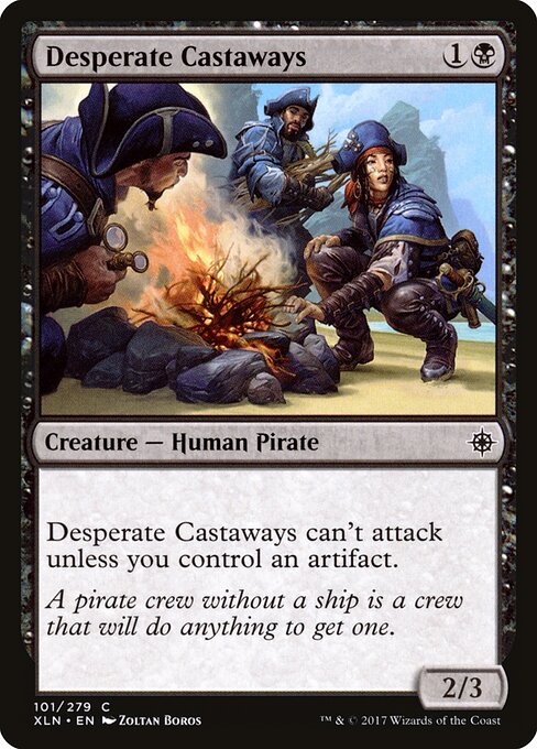 Desperate Castaways — art by Zoltan Boros