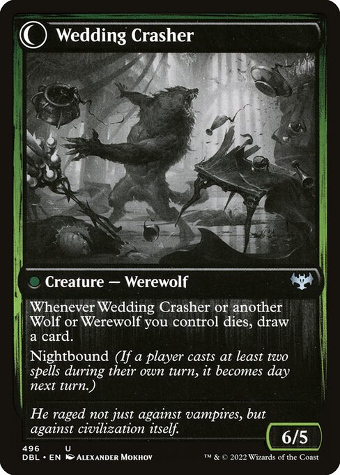 Wolfkin Outcast // Wedding Crasher — art by Alexander Mokhov