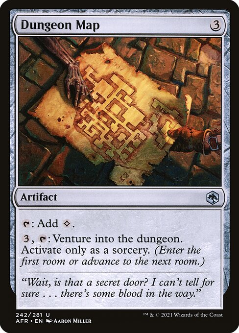 Dungeon Map — art by Aaron Miller