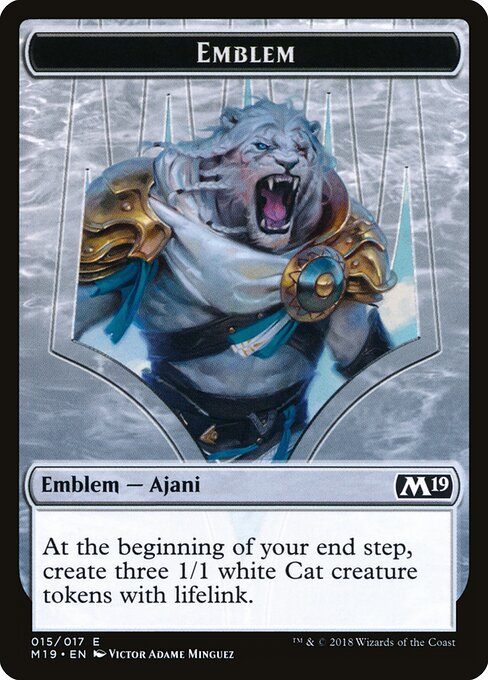 Ajani, Adversary of Tyrants Emblem — art by Victor Adame Minguez