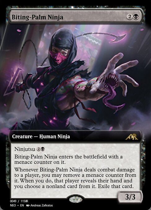 Biting-Palm Ninja — art by Andreas Zafiratos