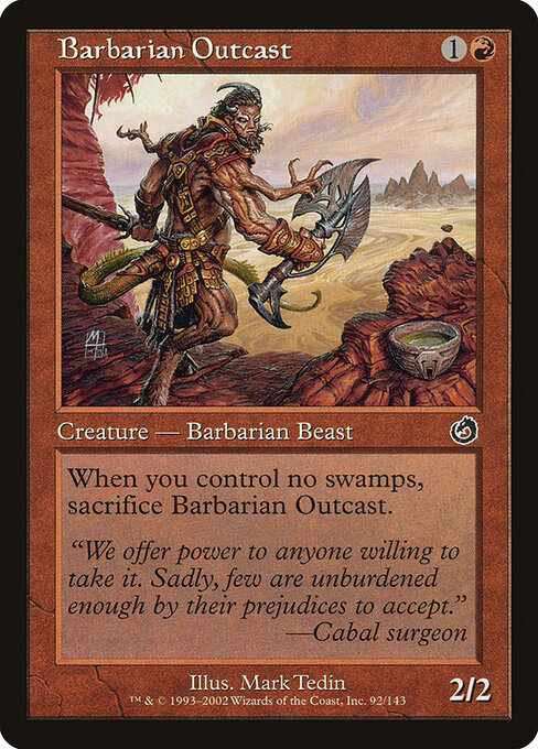 Barbarian Outcast — art by Mark Tedin