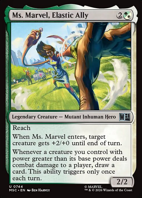 Ms. Marvel, Elastic Ally — art by Ben Harvey