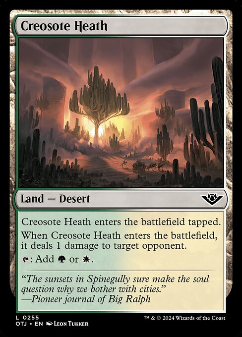 Creosote Heath — art by Leon Tukker