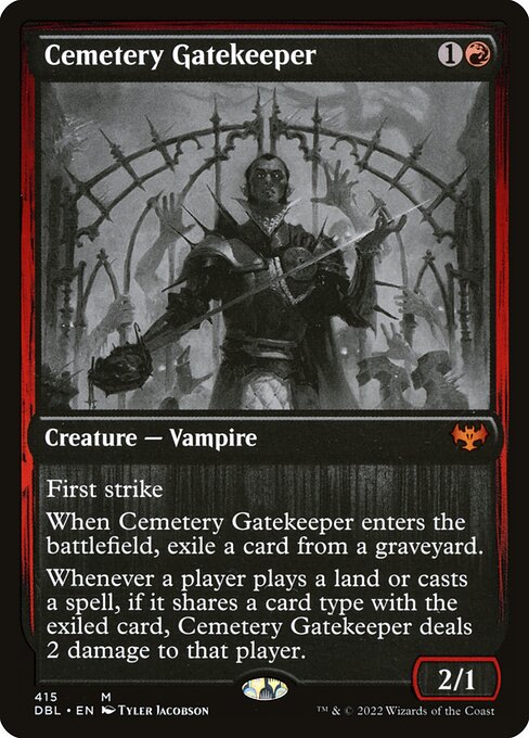 Cemetery Gatekeeper — art by Tyler Jacobson