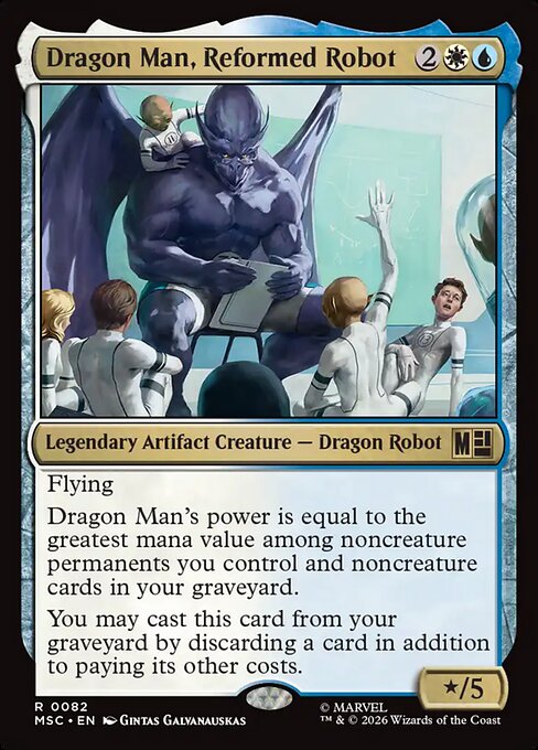 Dragon Man, Reformed Robot — art by Gintas Galvanauskas