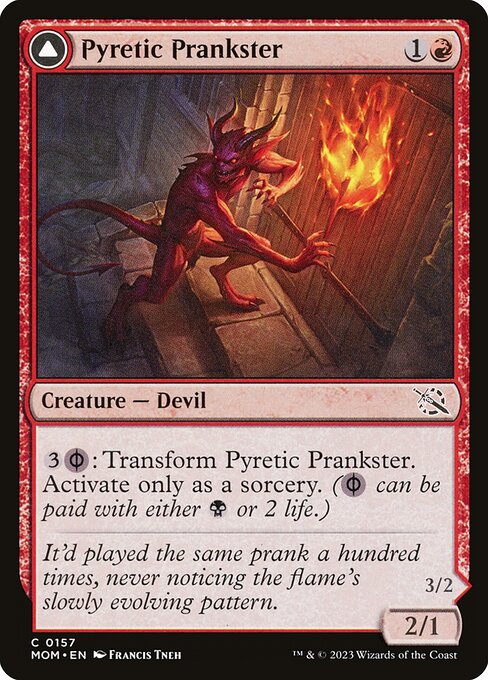 Pyretic Prankster // Glistening Goremonger — art by Francis Tneh