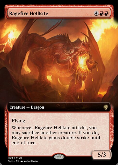 Ragefire Hellkite — art by Xavier Ribeiro