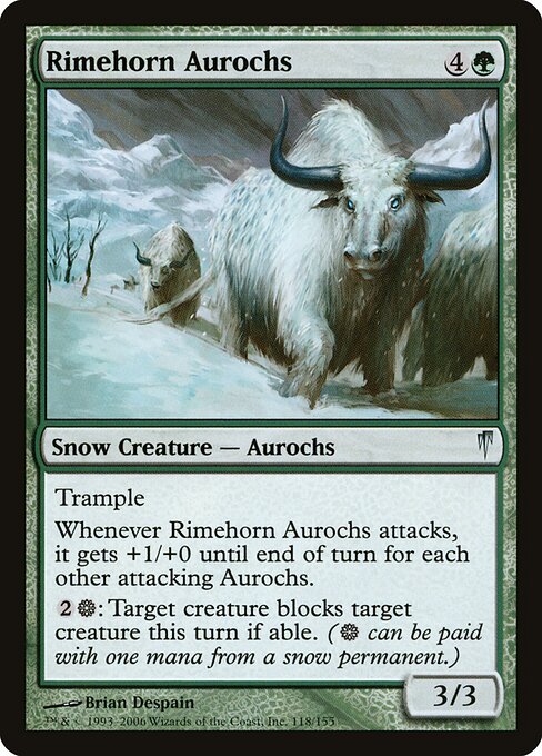 Rimehorn Aurochs — art by Brian Despain