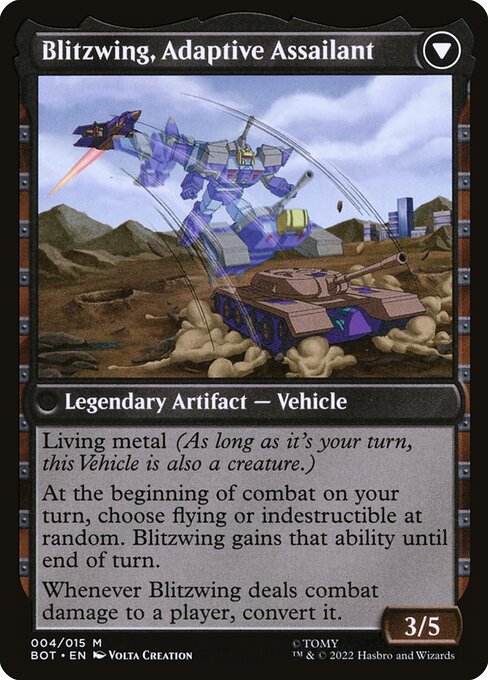 Blitzwing, Cruel Tormentor // Blitzwing, Adaptive Assailant — art by Volta Creation
