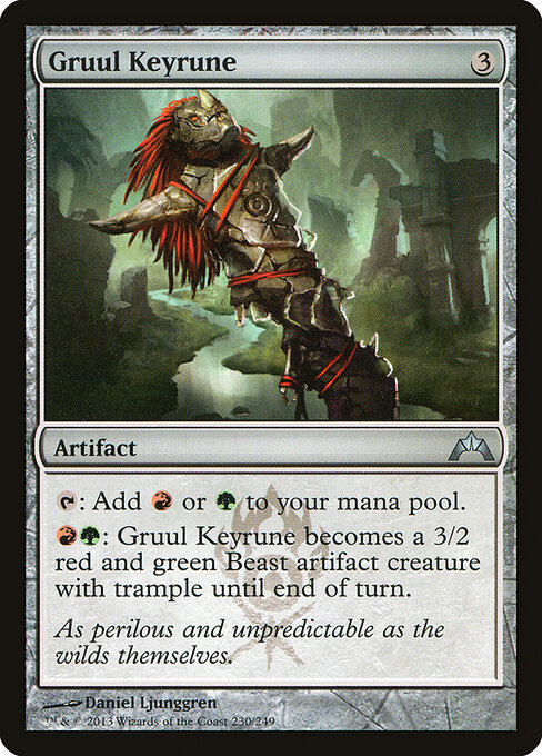 Gruul Keyrune — art by Daniel Ljunggren
