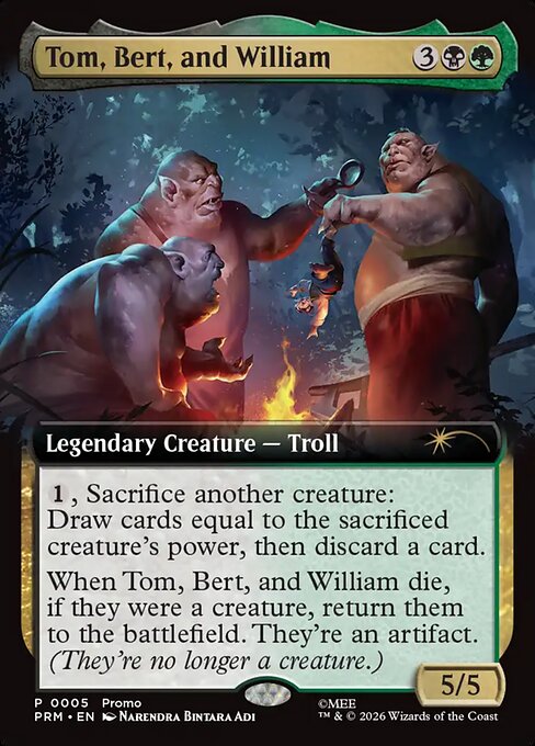 Tom, Bert, and William — art by Narendra Bintara Adi