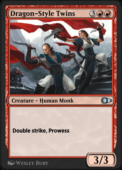 Dragon-Style Twins — art by Wesley Burt