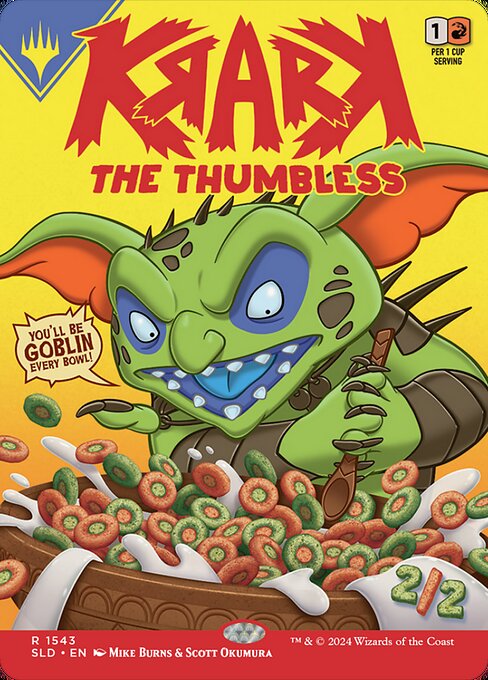 Krark, the Thumbless // Krark, the Thumbless — art by Mike Burns
