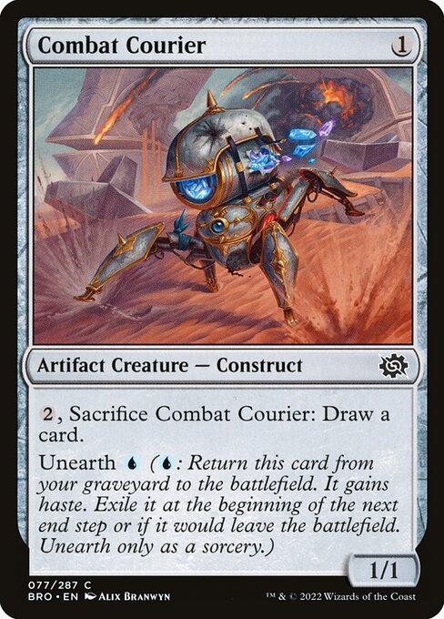 Combat Courier — art by Alix Branwyn