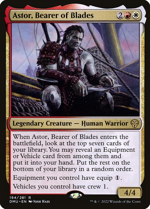 Astor, Bearer of Blades — art by Josh Hass