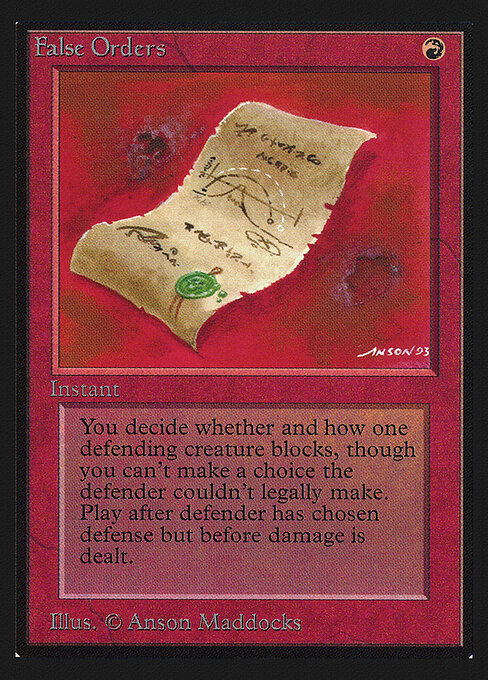 False Orders — art by Anson Maddocks
