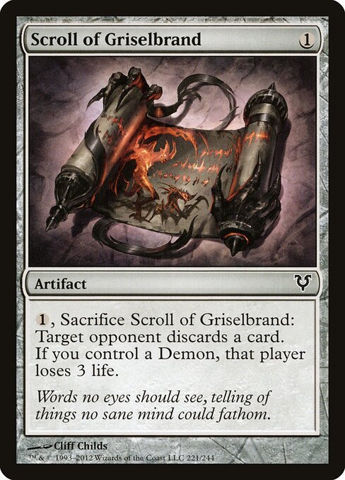Scroll of Griselbrand — art by Cliff Childs
