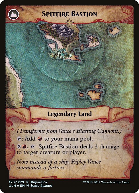 Vance's Blasting Cannons // Spitfire Bastion — art by Jared Blando