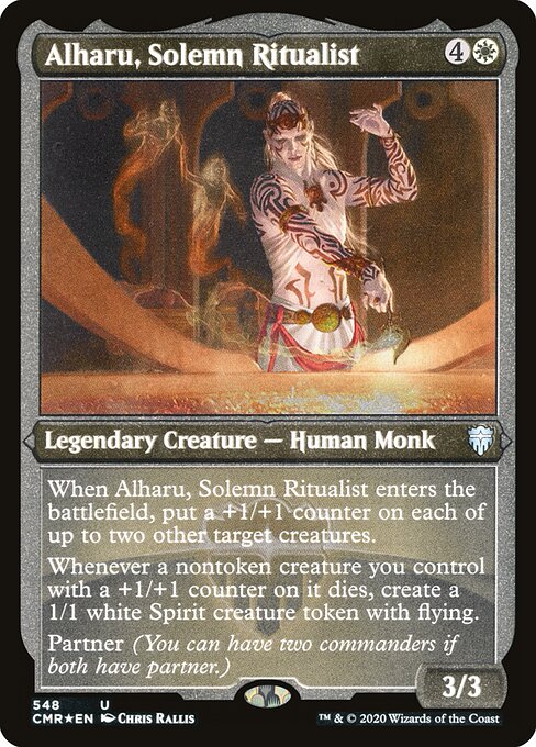 Alharu, Solemn Ritualist — art by Chris Rallis