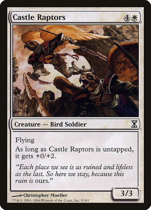Castle Raptors — art by Christopher Moeller