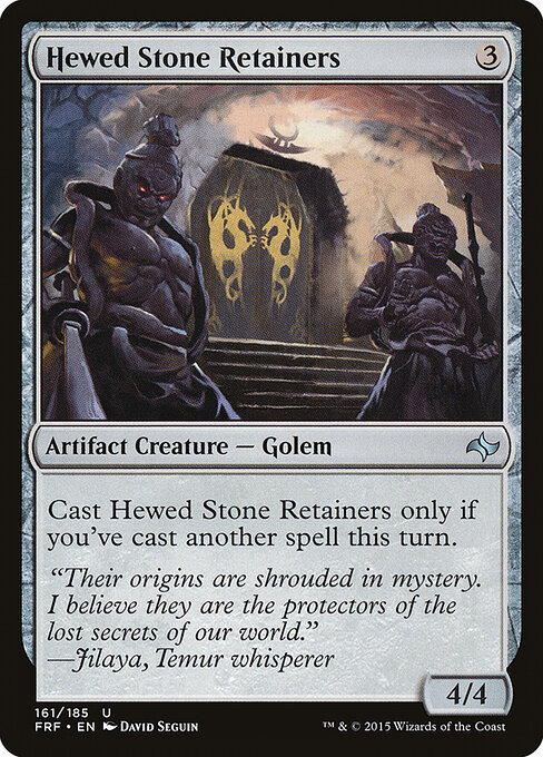 Hewed Stone Retainers — art by David Seguin