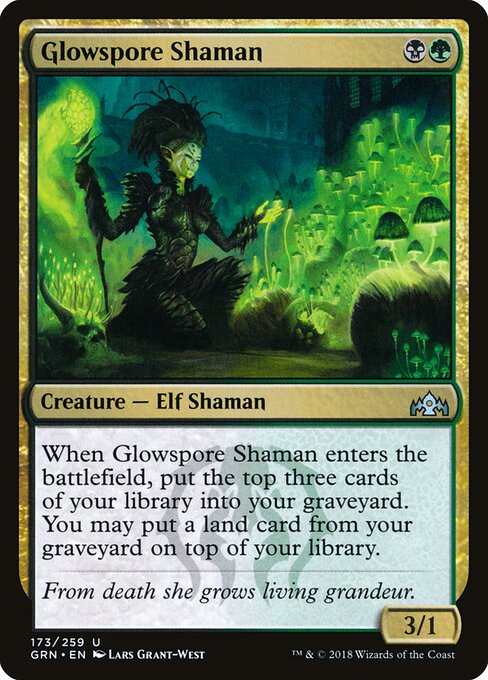 Glowspore Shaman — art by Lars Grant-West