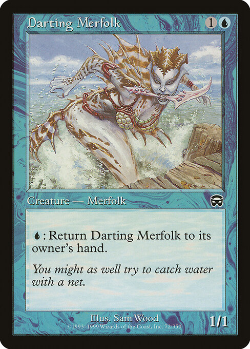 Darting Merfolk — art by Sam Wood