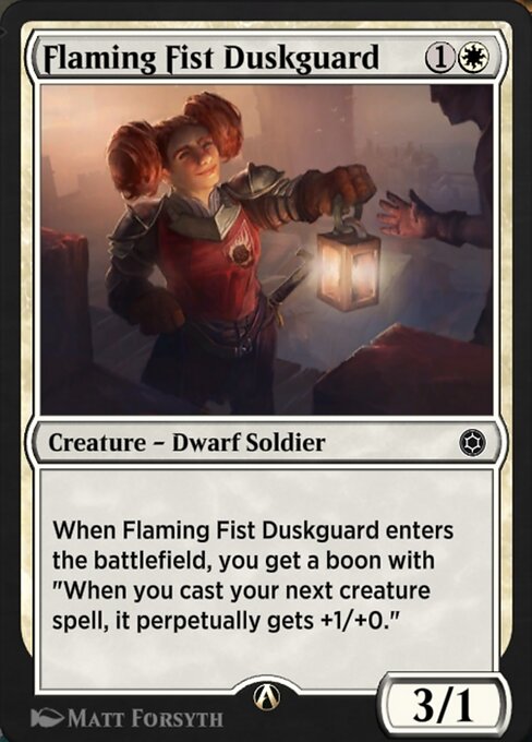 Flaming Fist Duskguard — art by Matt Forsyth