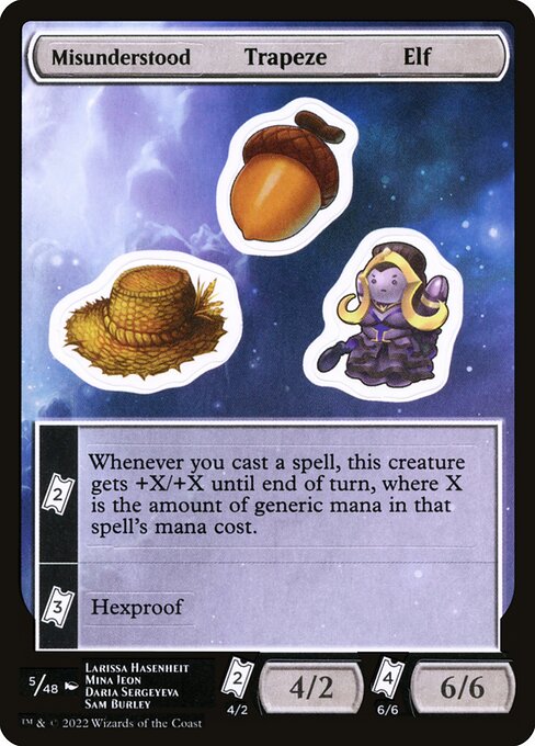 Misunderstood Trapeze Elf — art by Larissa Hasenheit & Mina Jeon