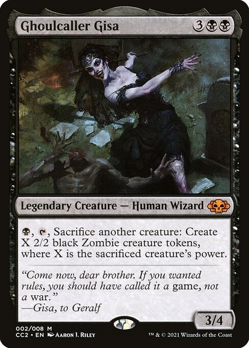 Ghoulcaller Gisa — art by Aaron J. Riley