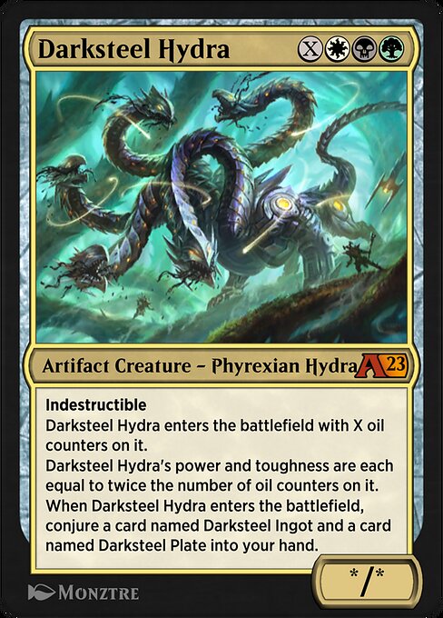 Darksteel Hydra — art by Monztre