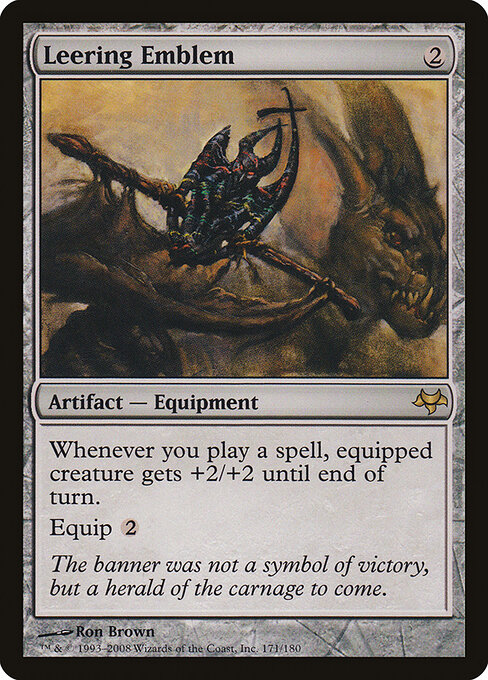 Leering Emblem — art by Ron Brown