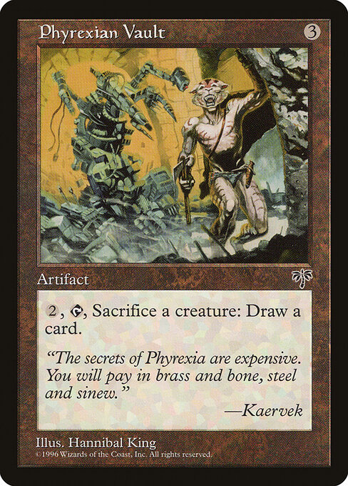 Phyrexian Vault — art by Hannibal King