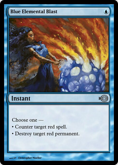 Blue Elemental Blast — art by Christopher Moeller