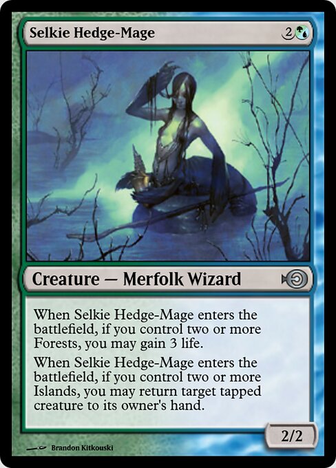 Selkie Hedge-Mage — art by Brandon Kitkouski