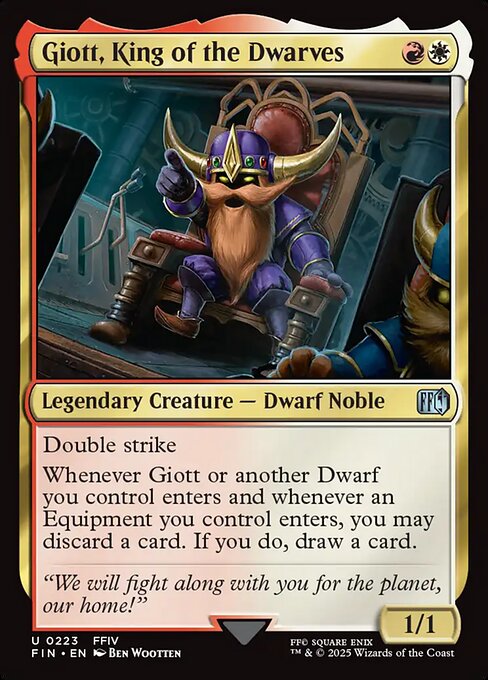 Giott, King of the Dwarves — art by Ben Wootten