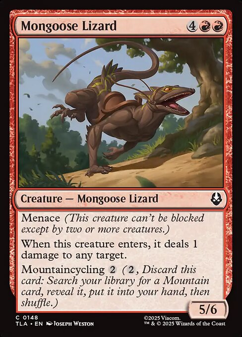 Mongoose Lizard — art by Joseph Weston