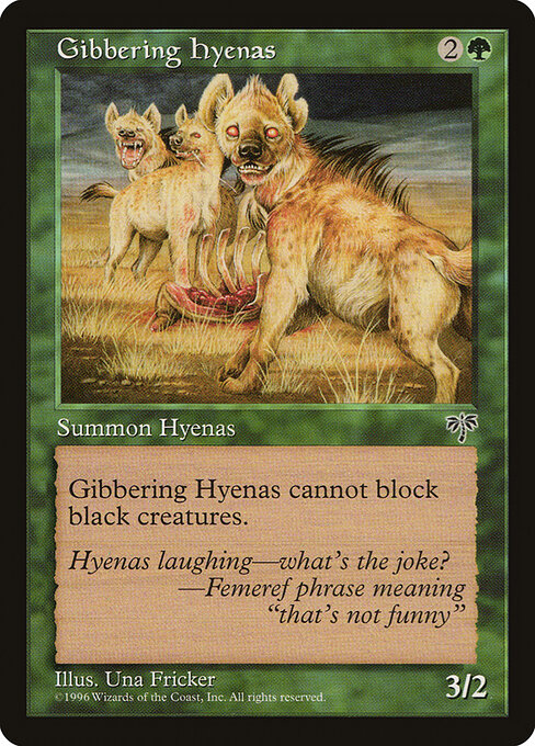 Gibbering Hyenas — art by Una Fricker