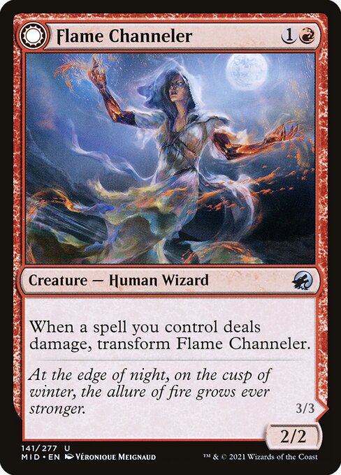 Flame Channeler // Embodiment of Flame — art by Véronique Meignaud
