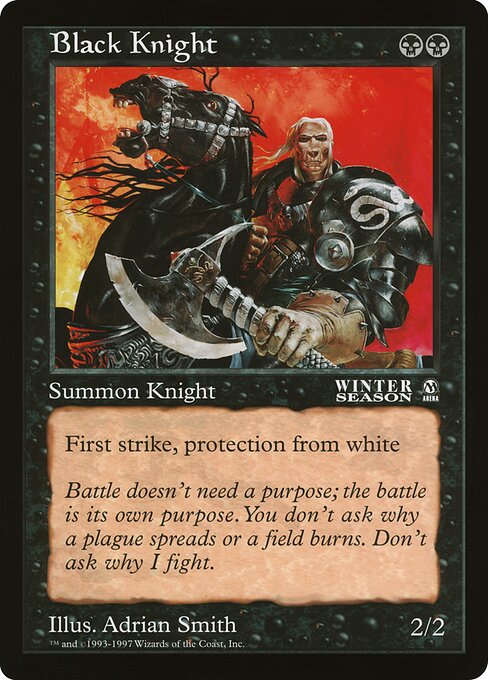 Black Knight — art by Adrian Smith