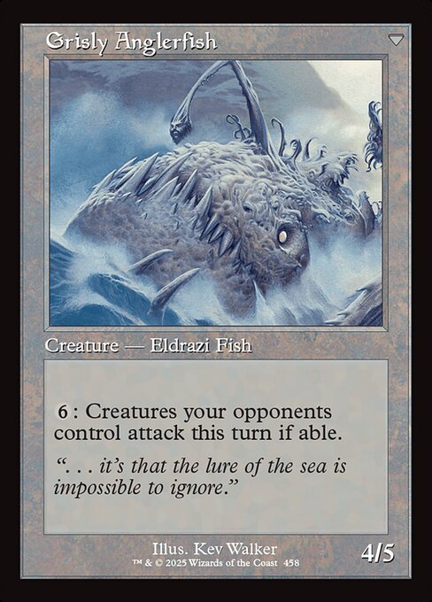 Grizzled Angler // Grisly Anglerfish — art by Kev Walker