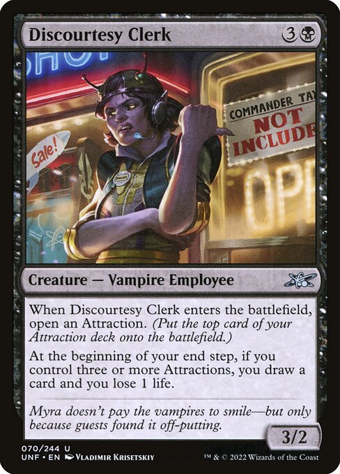 Discourtesy Clerk — art by Vladimir Krisetskiy