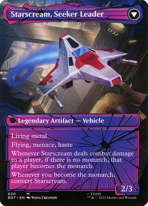 Starscream, Power Hungry // Starscream, Seeker Leader — art by Volta Creation