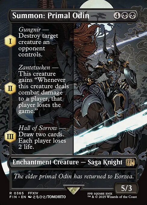 Summon: Primal Odin — art by Tomohito