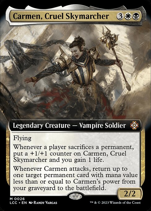 Carmen, Cruel Skymarcher — art by Randy Vargas