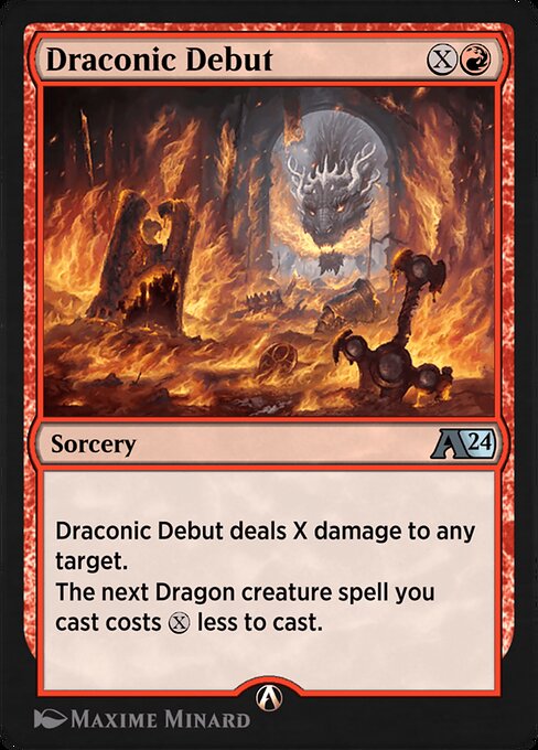 Draconic Debut — art by Maxime Minard